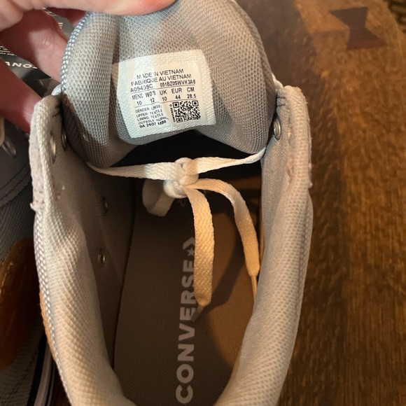 Converse Chuck Taylor All Star Malden Street Mid Grey White A09499C Men's Sz 10 - Picture 6 of 13